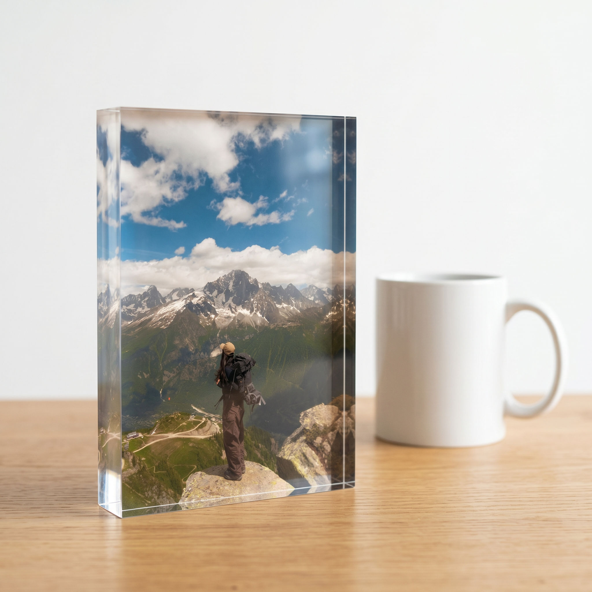 Size 4x6 Portrait — example render with mug for scale