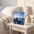 6x6 Square — bedside table in morning light, example