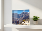 6x8 Landscape — block on shelf with plant, home example